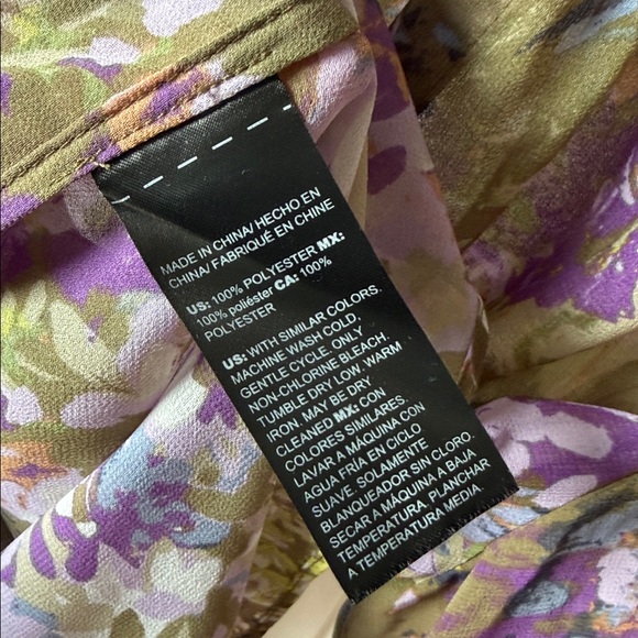 White House Black Market Floral Sheer Blouse - Picture 10 of 12